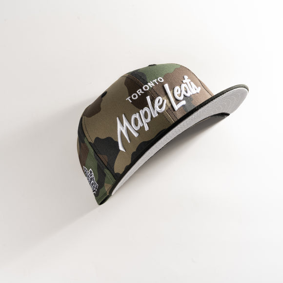 New Era Toronto Maple Leafs Camo Script 59Fifty Fitted Hat NHL