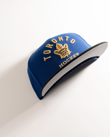 New Era Toronto Maple Leafs Gold Pop 59Fifty Fitted Hat Blue Black NHL