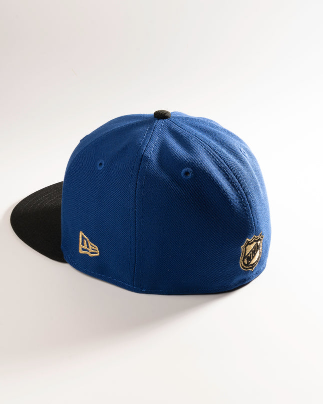 New Era Toronto Maple Leafs Gold Pop 59Fifty Fitted Hat Blue Black NHL