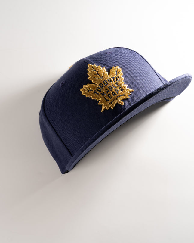 New Era Toronto Maple Leafs Light Navy Gold 59Fifty Fitted Hat