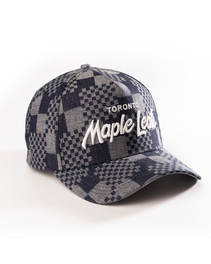 New Era Toronto Maple Leafs Pattern Denim 9Forty A-Frame Snapback Hat