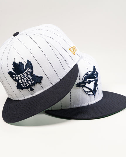 New Era Toronto Maple Leafs Pinstripe 59Fifty Fitted Hat 