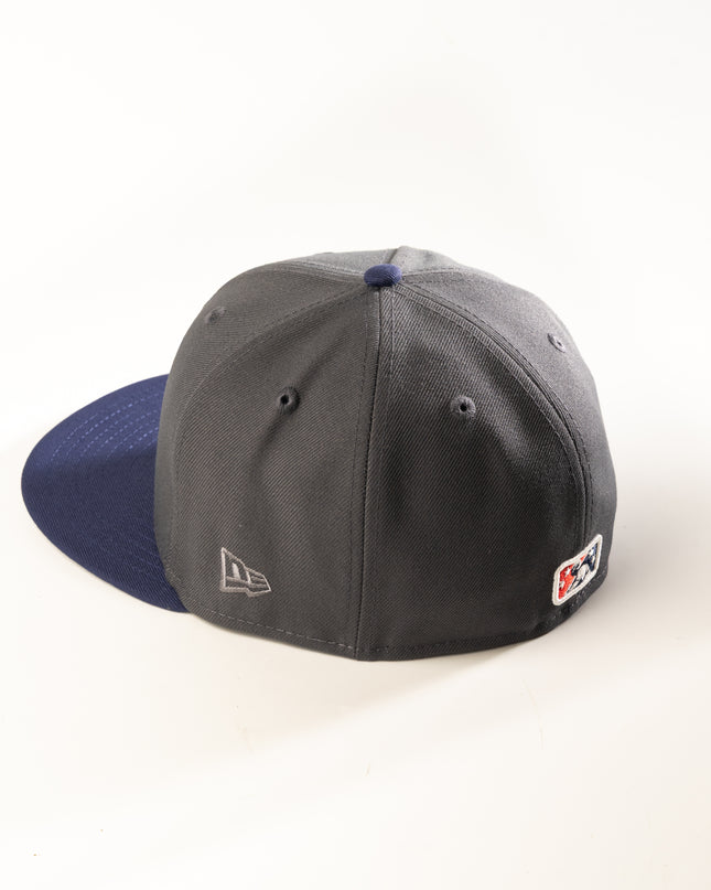 New Era Tulsa Oilers 59Fifty Fitted Hat Grey MILB