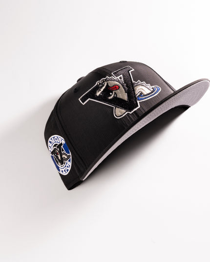 New Era Vermont Expos Ripstop 59Fifty Fitted Hat MILB Dark Grey