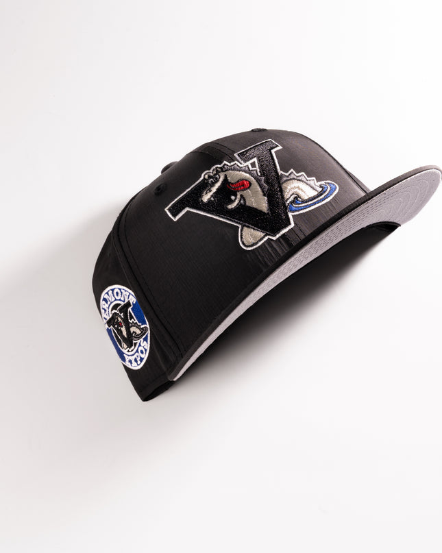 New Era Vermont Expos Ripstop 59Fifty Fitted Hat MILB Dark Grey