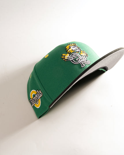 Green Omaha Royals 59Fifty fitted baseball cap.  