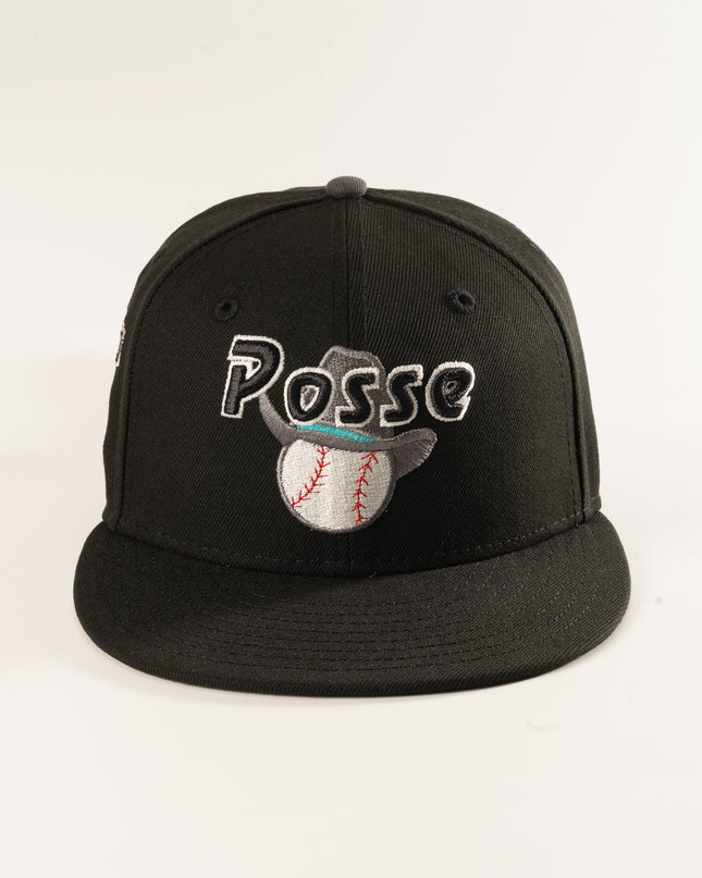 Black pocatello posse 59fifty fitted hat.