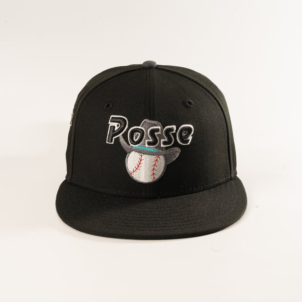 Black pocatello posse 59fifty fitted hat.