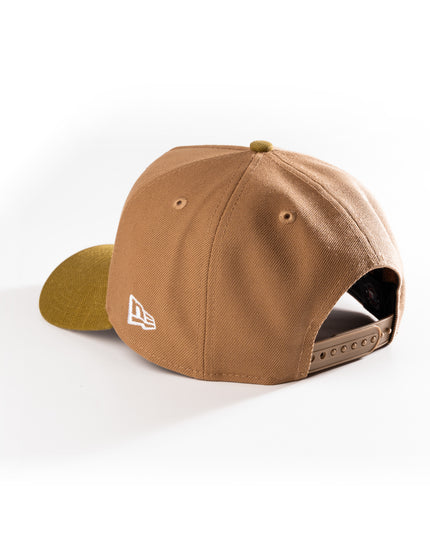 TORONTO BLUE JAYS KHAKI CHAIN STITCH 9FORTY A-FRAME SNAPBACK HAT