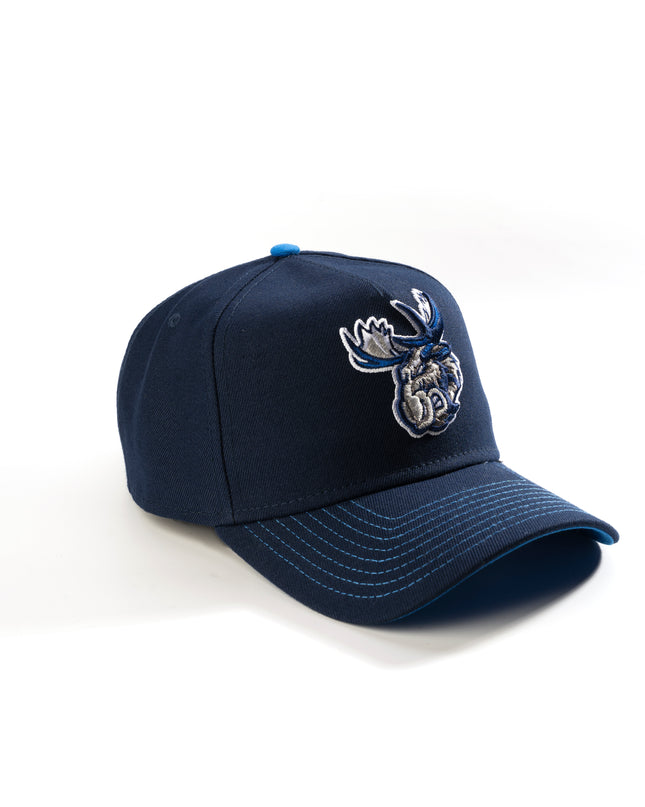 MANITOBA MOOSE 9FOURTY A-FRAME OCEANSIDE BLUE SNAPBACK HAT
