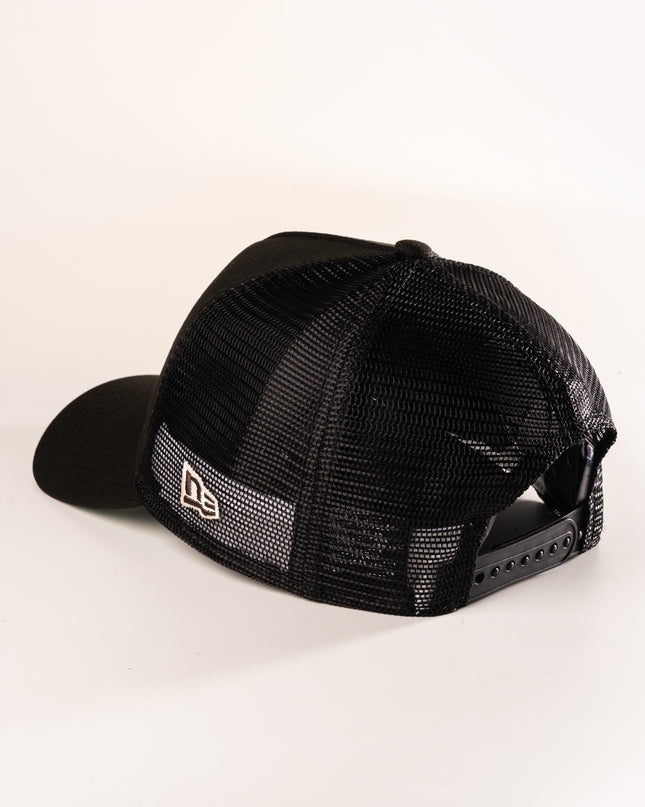 GWINNETT STRIPERS BLACK MESHBACK 9FOURTY A-FRAME SNAPBACK HAT