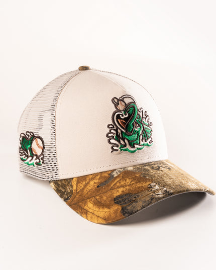 GWINNETT STRIPERS STONE MESHBACK 9FOURTY A-FRAME SNAPBACK HAT
