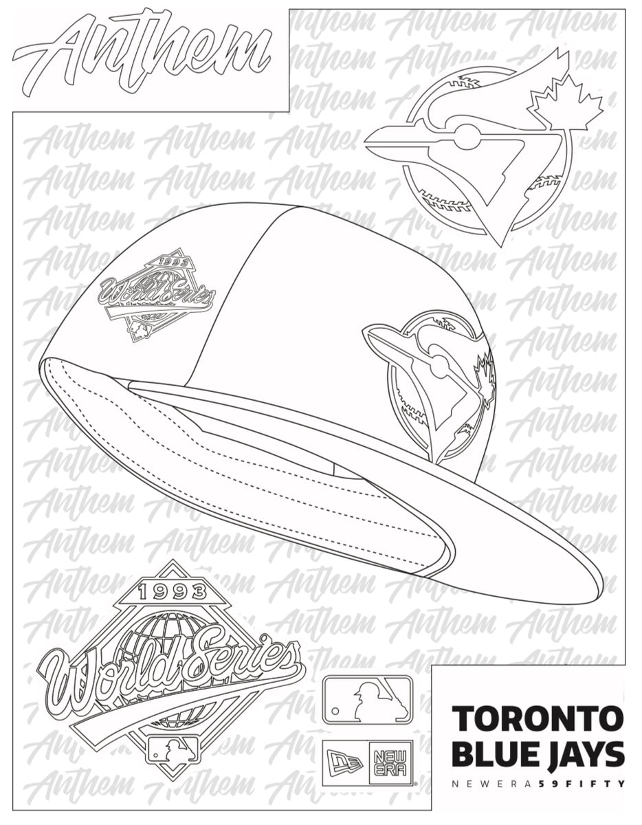 FREE TORONTO BLUE JAYS 59FIFTY COLOURING BOOK – Anthem Shop