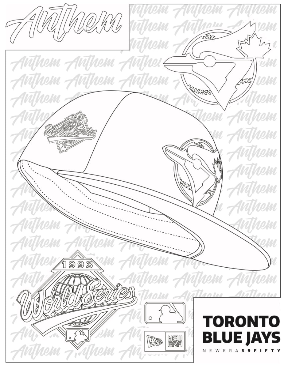 FREE TORONTO BLUE JAYS 59FIFTY COLOURING BOOK Anthem Shop